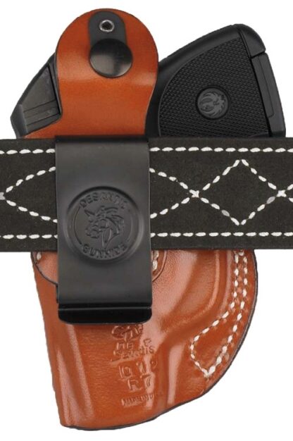 DESANTIS MAVERICK HOLSTER RH - OWB LEATHER RUGER LCP II TAN - Image 2