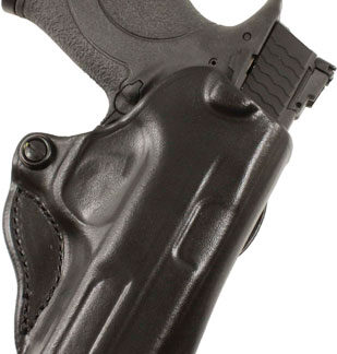 DESANTIS MINI SCABBARD HOLSTER - RH OWB LEATHER SIG P365 BLACK