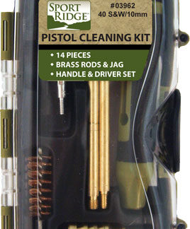 SPORT RIDGE CLEANING KIT - PISTOL 40CAL/10MM 14PC