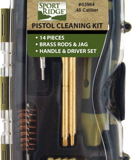 SPORT RIDGE CLEANING KIT - PISTOL 45CAL 14PC