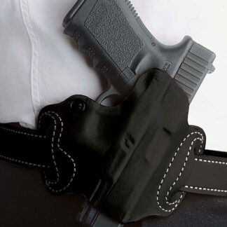 DESANTIS MINI SLIDE HOLSTER - OWB RH LEATHER FN 503 BLACK