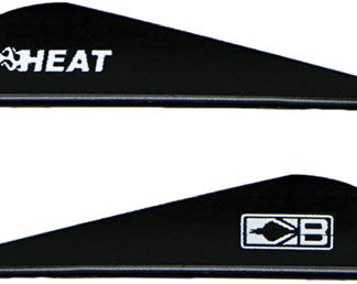 BOHNING HEAT VANE 2.5" - SOLID BLACK 36PK