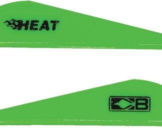 BOHNING HEAT VANE 2.5" - SOLID NEON GREEN 36PK