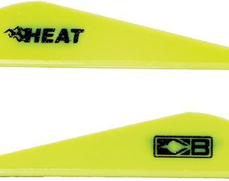 BOHNING HEAT VANE 2.5" - SOLID NEON YELLOW 36PK