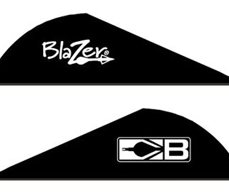 BOHNING BLAZER VANES - 2" SOLID BLACK 36PK