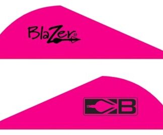 BOHNING BLAZER VANES - 2" SOLID HOT PINK 100PK