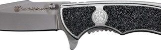 S&W KNIFE VICTORY 2.75" BEAD - BLASTED BLADE FRAME LOCK
