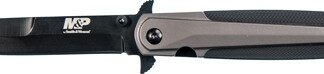 S&W KNIFE M&P DAGGER 4" BLADE - BLACK/FDE W/ POCKET CLIP