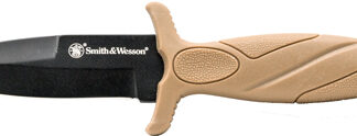 S&W KNIFE FDE BOOT KNIFE 2.75" - BLADE W/FDE SHEATH & CLIP