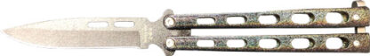 BEAR & SON BUTTERFLY KNIFE - 2.38" GALAXY PWDR COAT SPR PN
