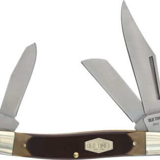 OLD TIMER KNIFE SENIOR 3-BLADE - 3" S/S DELRIN