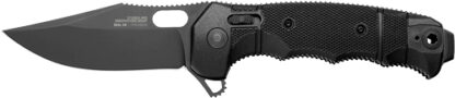 SOG KNIFE SEAL XR BLACK CRKTE - 3.9" PLN EDGE FLDR BLACK USA - Image 3