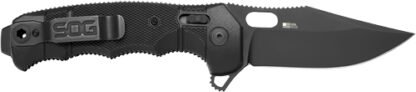 SOG KNIFE SEAL XR BLACK CRKTE - 3.9" PLN EDGE FLDR BLACK USA - Image 2