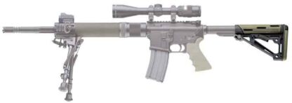 HOGUE AR-15 COLLAPSIBLE STOCK - OD GREEN RUBBER COMMERCIAL - Image 2