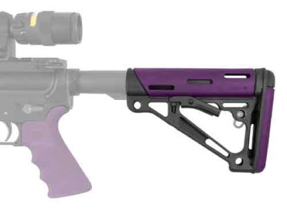HOGUE AR-15 COLLAPSIBLE STOCK - PURPLE RUBBER MIL-SPEC - Image 2