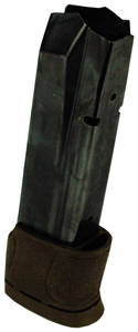 S&W MAGAZINE M&P45 14RD - W/FINGER EXT. BLACK/BROWN BAS
