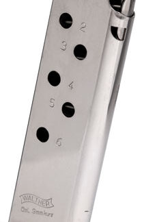 WALTHER MAGAZINE PPK 380 - 380ACP 6RD NICKEL