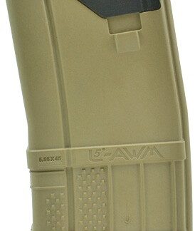 LANCER MAGAZINE L5AWM AR-15 - 5.56X45 20RD OPAQUE FDE