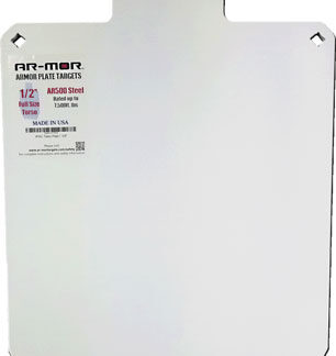 AR-MOR AR500 66% IPSC TORSO - TARGET 3/8" THICK STEEL