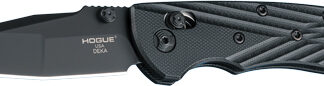 HOGUE DEKA 3.25" ABLE LCK FLDR - WHARNCLIFFE G-10 FRME BLACK