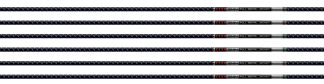 EASTON ARROW 5MM FMJ 500 W/ HO - 6-PACK W/ 2" BLAZER VANES