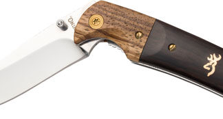 BROWNING KNIFE BUCKMARK - FOLDING HUNTER 3" BLADE WOOD