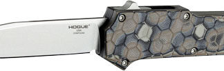 HOGUE COMPOUND 3.5" OTF AUTO - G-10 FRAME G-MASCUS DRK EARTH