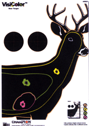 CHAMPION VISICOLOR TARGET - DEER 13"X18" 10-PACK