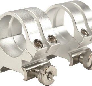 WEAVER RINGS DETACHABLE QUAD- - LOCK 1" MEDIUM SILVER .169"