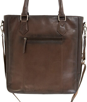 CAMELEON S&W FLAT TOTE CC - PURSE DARK BROWN