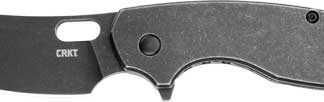 CRKT PILAR LARGE 2.67" PLAIN - EDGE FOLDING BLADE STONEWASH