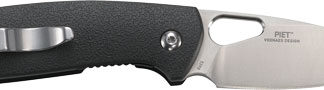 CRKT PIET 2.68" PLAIN EDGE - FOLDING BLADE W/LINER LOCK