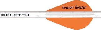 NAP QUICKFLETCH W/2" TWISTER - VANES WHITE/ORANGE/ORANGE 6PK