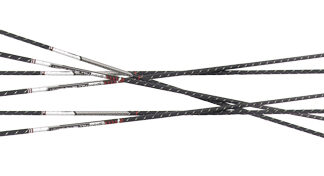 EASTON ARROW FMJ 5MM 400 - W/ 2" BLAZER VANES 6-PACK