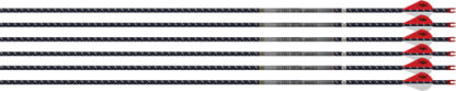 EASTON ARROW 4MM FMJ 340 - 6-PACK W/ 2" BLAZER VANES