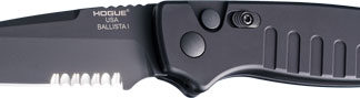 HOGUE BALLISTA-I BUTTON AUTO - TANTO PRT. SERRATED MATTE BLK