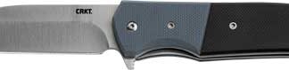 CRKT IGNITOR SILVER 3.48" PLN - EDGE ASSTD OPENING SATIN/G10