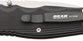 BEAR EDGE G10 SIDELINER 3.38" - W/CLIP BLACK HANDLE