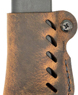 VERSACARRY LEATHER MAG HOLDER - SINGLE STACK FLEX VENT DIS BRN
