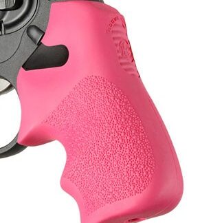 HOGUE GRIPS TAMER RUGER LCR - PINK W/FINGER GROOVE