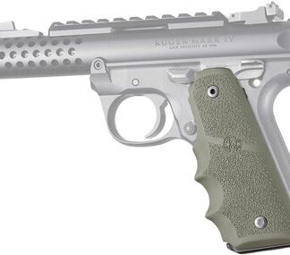 HOGUE GRIPS RUGER 22/45 MKIV - RUBBER GRIPS/FINGER GROOVES OD