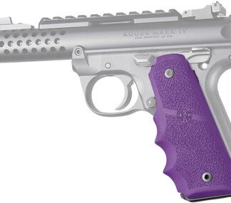 HOGUE GRIPS RUGER 22/45 MKIV - RUBBER GRIPS/FINGER GROOVE PUR