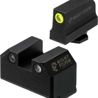 NIGHT FISION TRIT STEALTH YLLW - FRONT/SQUARE SET FOR GLOCK
