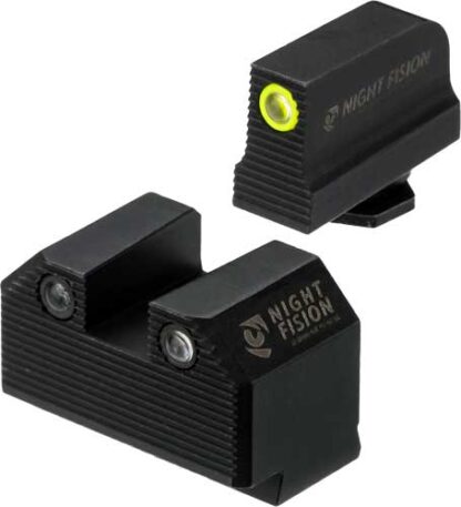 NIGHT FISION TRIT STEALTH YLLW - FRONT/SQUARE SET FOR GLOCK