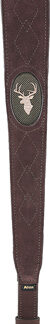 ALLEN SUED DEER HEAD SLING W/ - SWIVELS  BROWN LEATHER