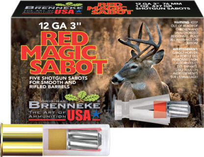 BRENNEKE USA RED MAGIC 12GA 3" - 1OZ SABOT 5RD  50BX/CS