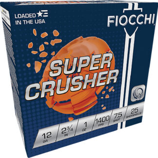 FIOCCHI CRUSHER 12GA 2.75" 1OZ - #7.5 1300FPS 250RD CASE LOT
