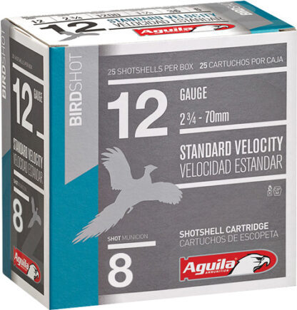 AGUILA SHOTSHELL 12GA 2.75" - 1-1/8OZ #8 250RD CASE LOT