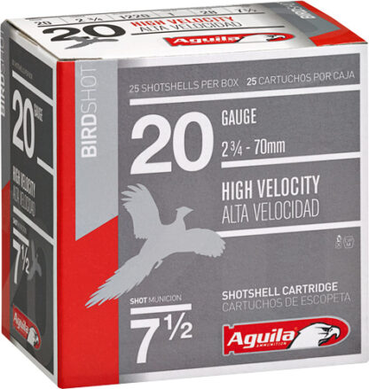 AGUILA SHOTSHELL 20GA 2.75" - 1OZ #7.5 250RD CASE LOT