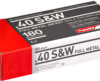 AGUILA 40 SW 180GR FMJ-FN - 50RD 20BX/CS